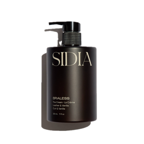 brown bottle with brand sidia braless body cream