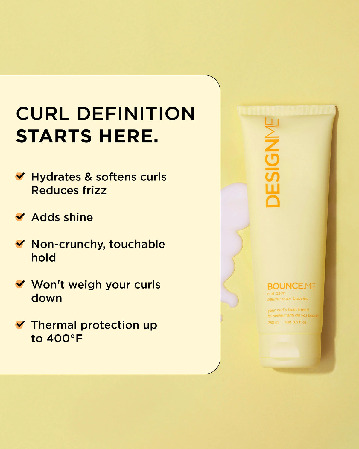 DESIGNME BOUNCE.ME Curl Balm | Hydrating Curl Defining Cream