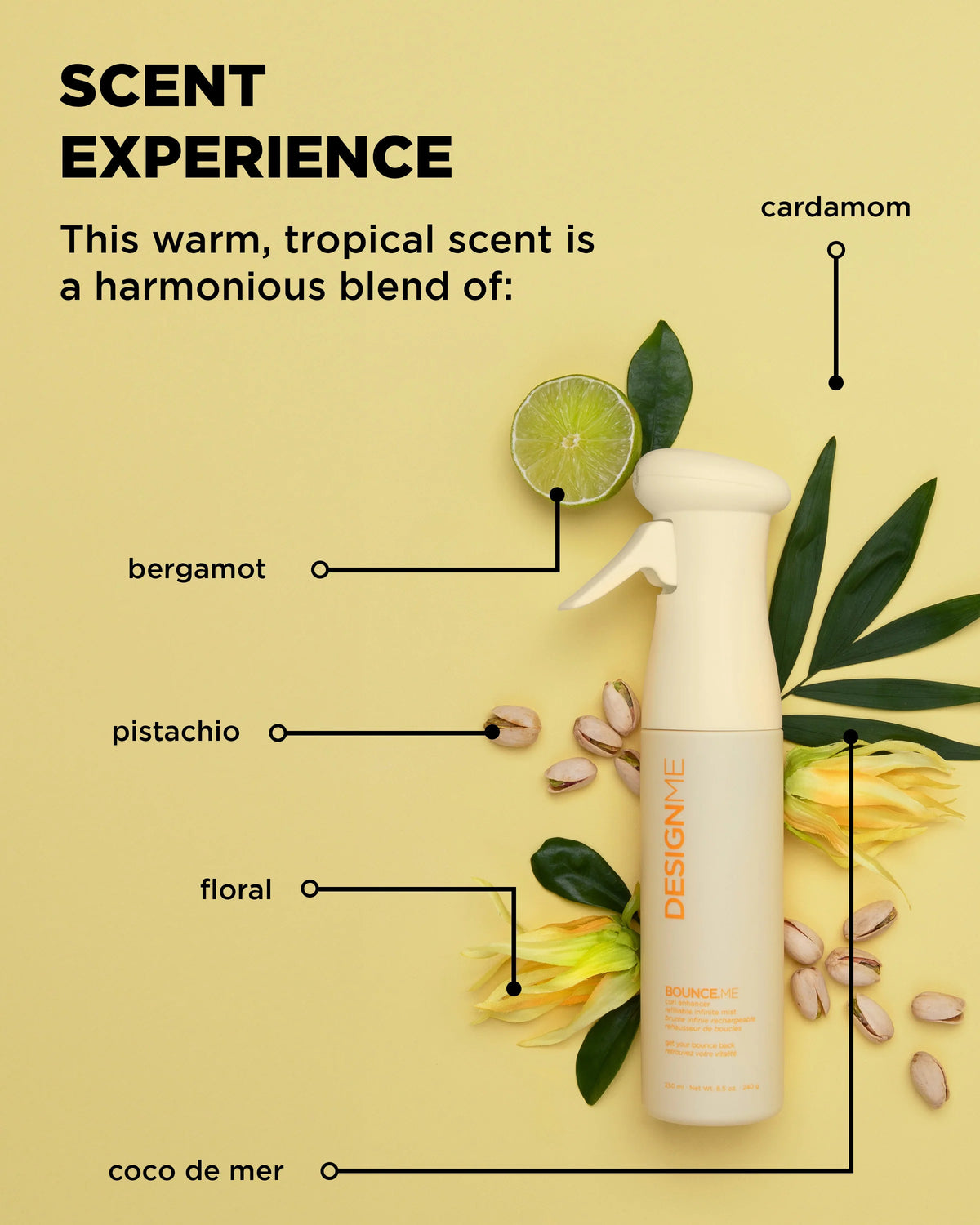 DESIGNME BOUNCE.ME Curl Enhancer Mist | Infinite Mist Refresh & Redefine