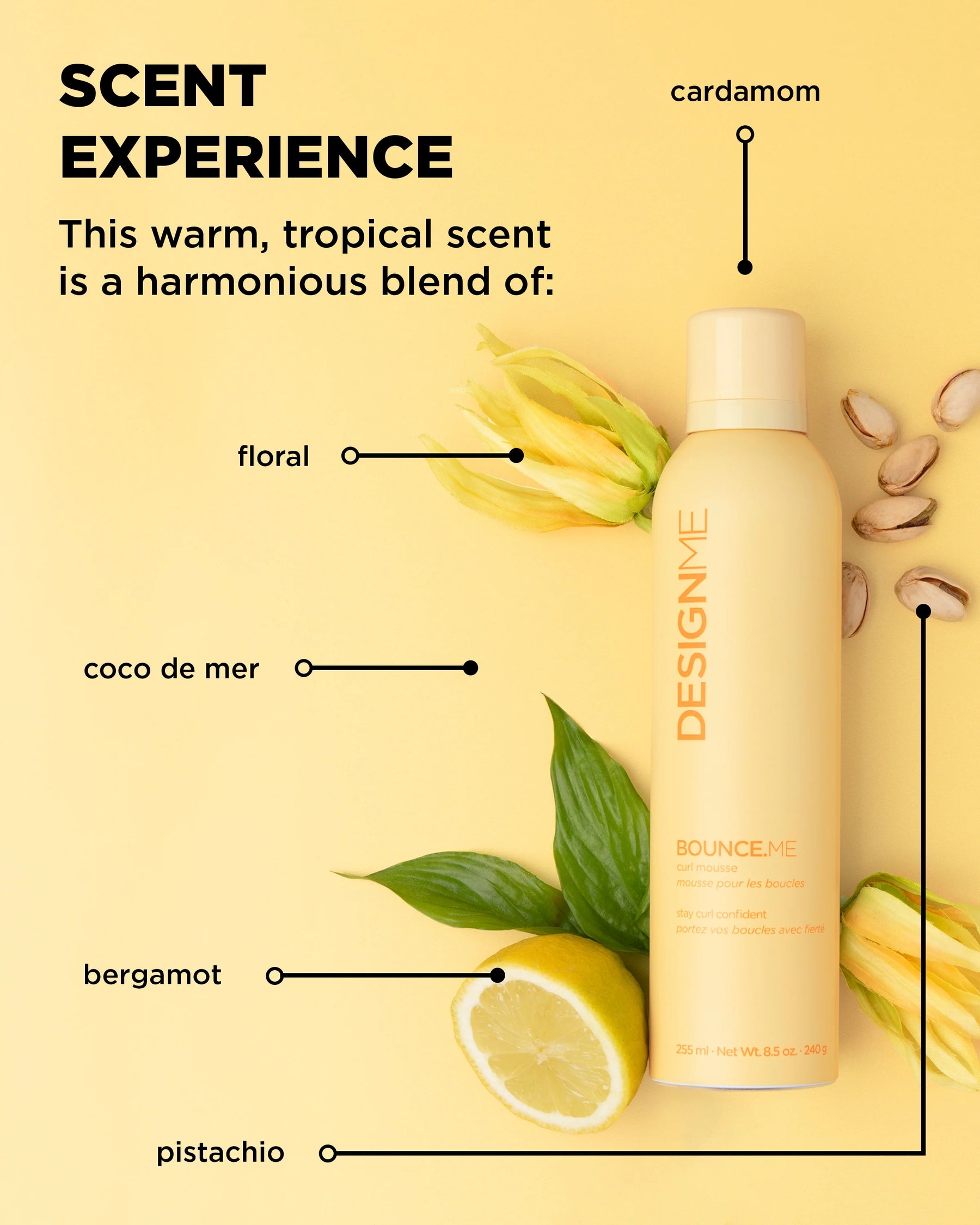 DESIGNME BOUNCE.ME Curl Mousse | Weightless Definition & 48H Frizz Control