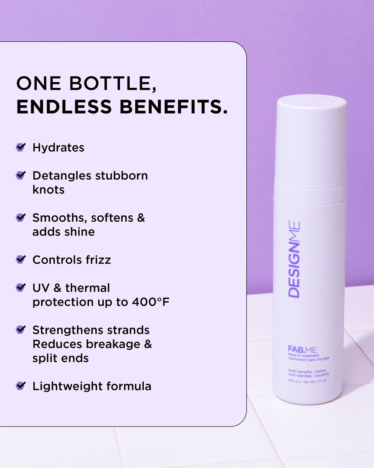 DESIGNME FAB.ME Leave-In Treatment: The 18-in-1 Essential Miracle Mist