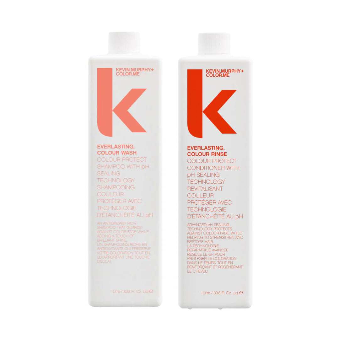 KEVIN.MURPHY Everlasting Colour Wash & Rinse Litre Duo – Colour-Safe Shampoo & Conditioner
