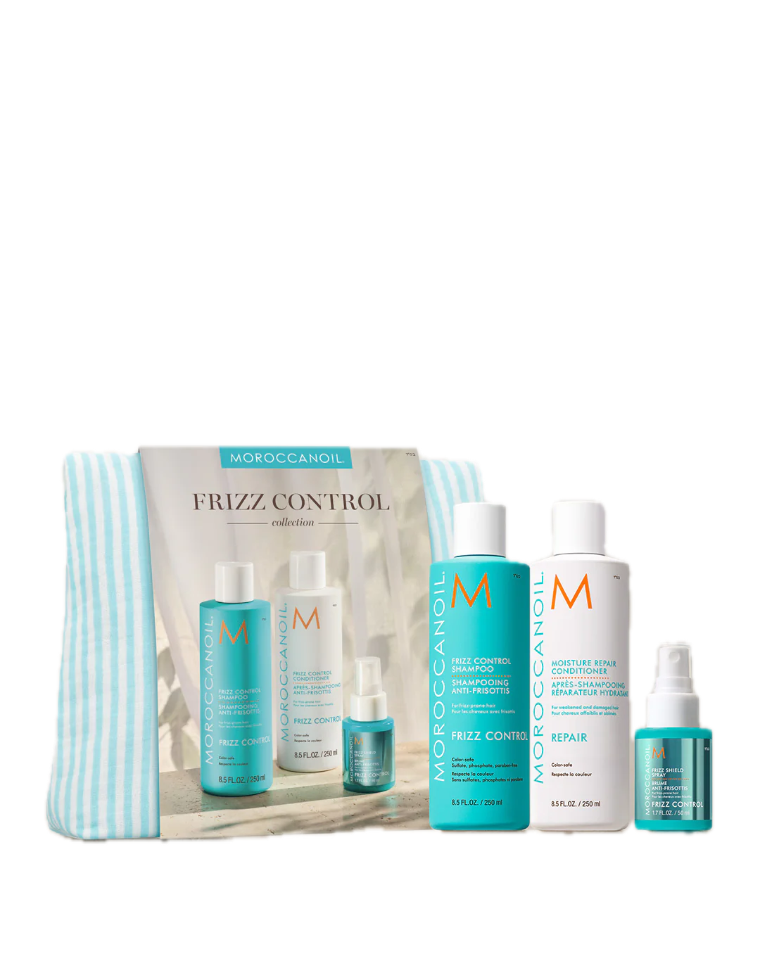 Moroccanoil Frizz Free Set – Full Size Shampoo, Conditioner & Free Gift