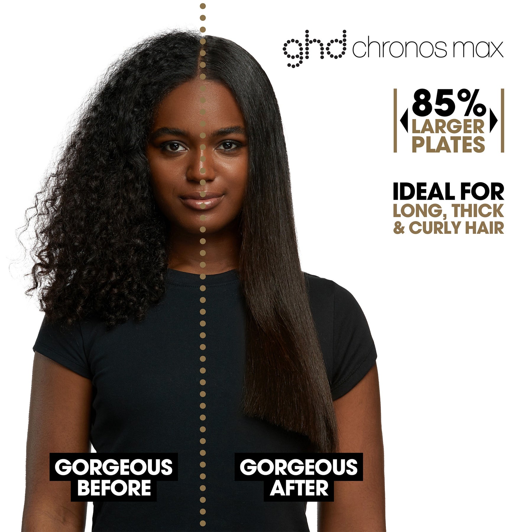 ghd Chronos Max White 43mm Plate