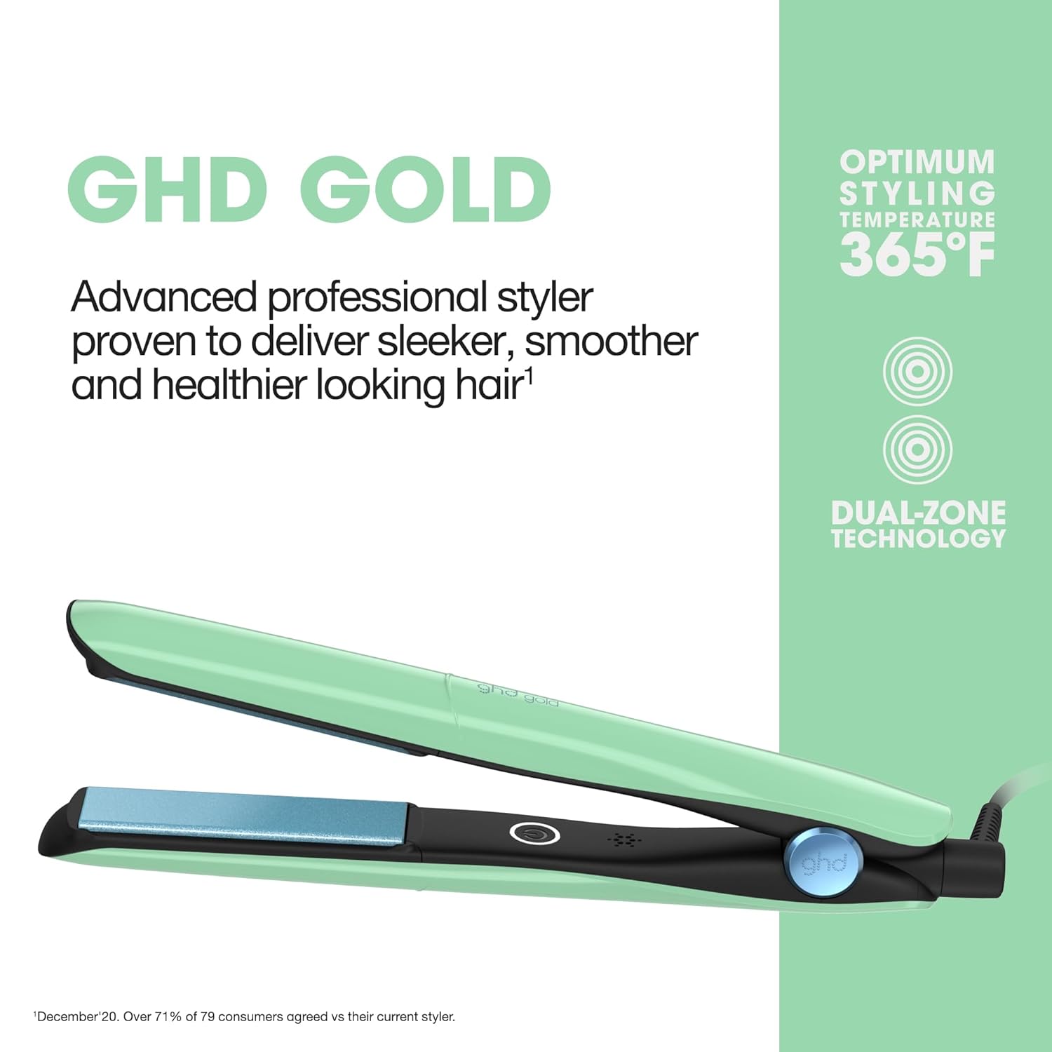 ghd Gold Styler - Glazed Blue Limited Edition with Heat-Resistant Bag