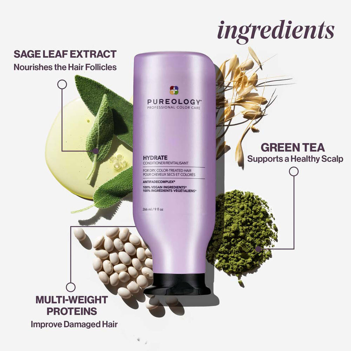 Pureology Hydrate Kit – Shampoo, Conditioner & Color Fanatic Leave-In