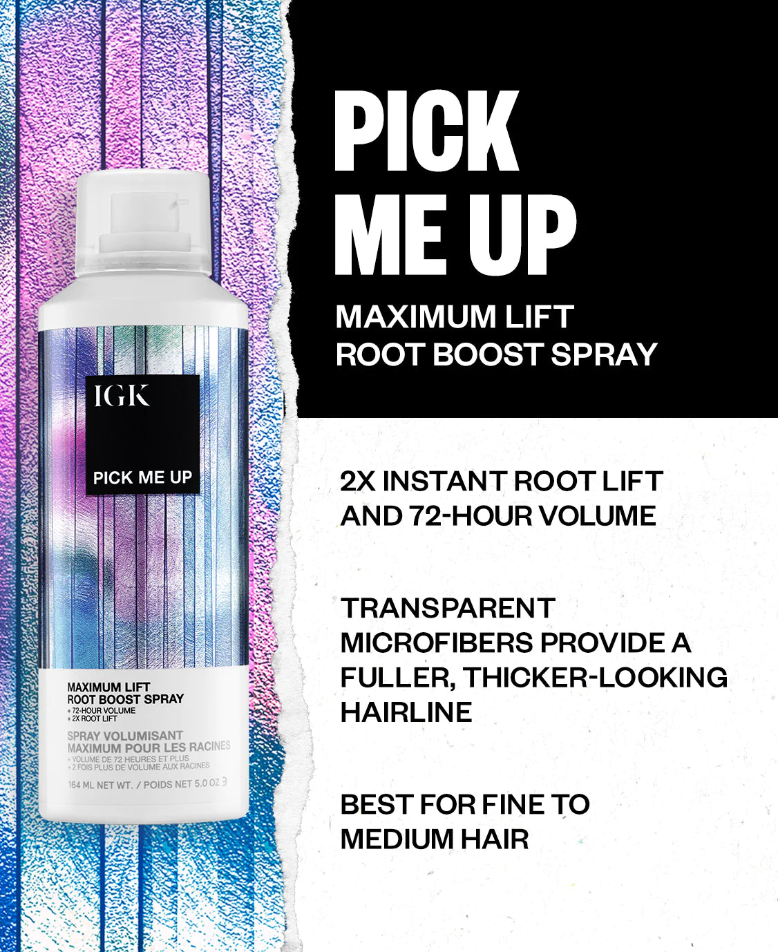 IGK Pick Me Up Maximum Lift Root Boost Spray