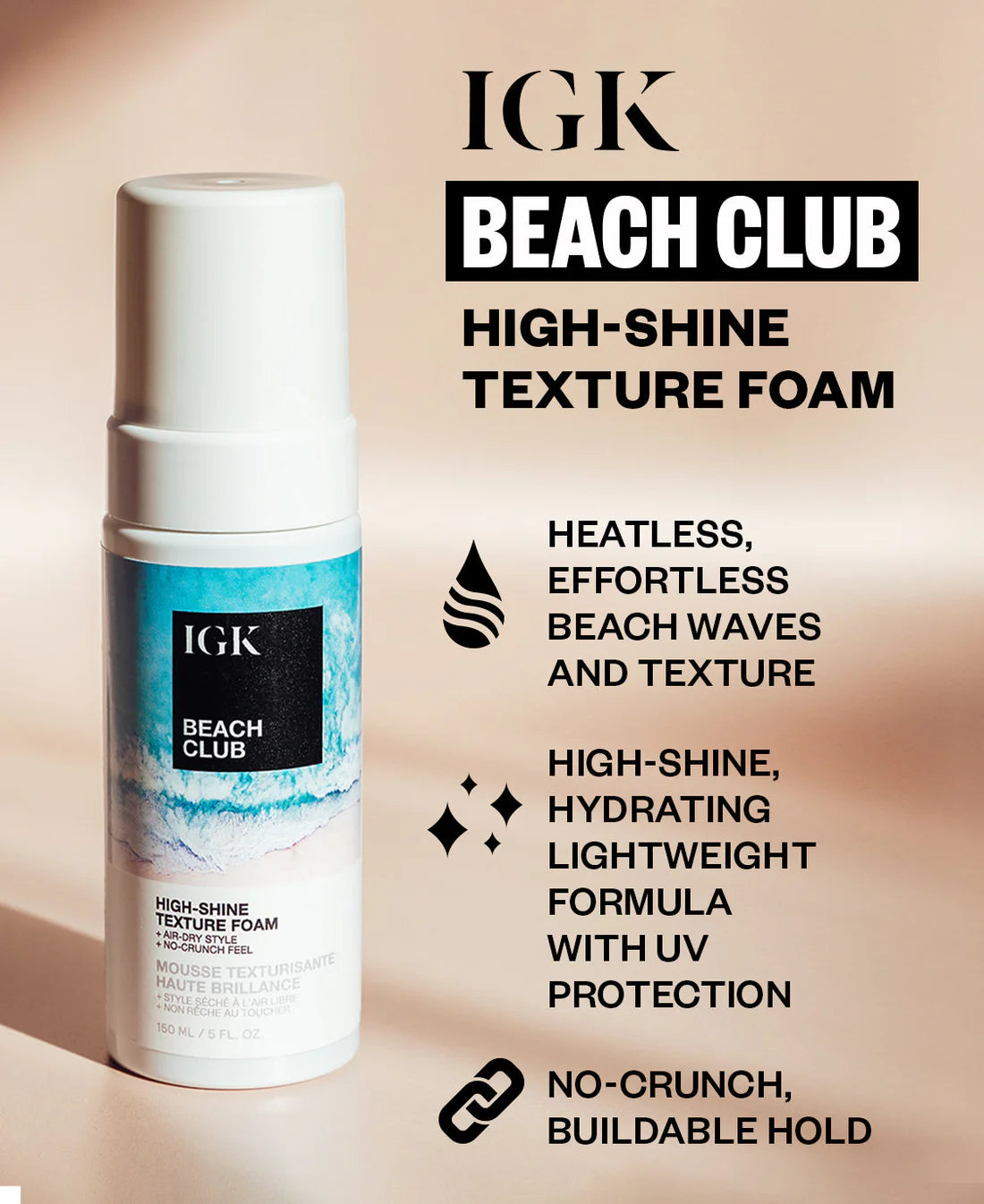 IGK Beach Club Texture Foam
