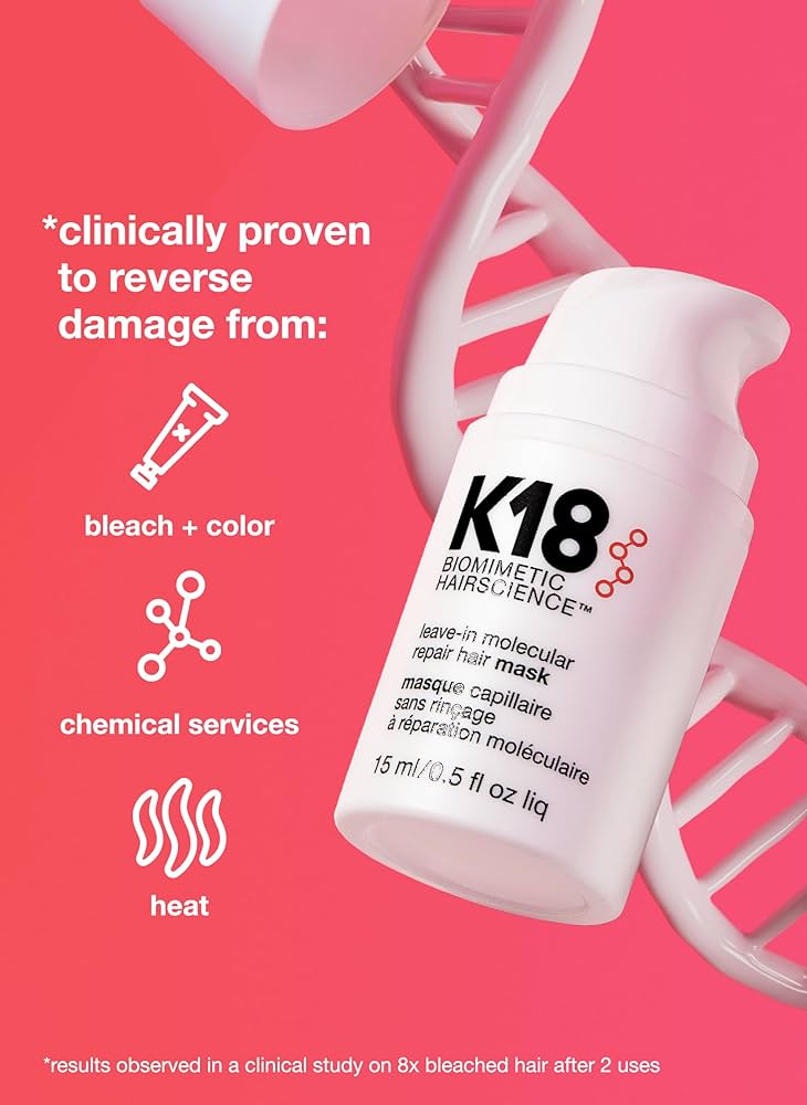 K18 leave-in molecular repair hair mask mini