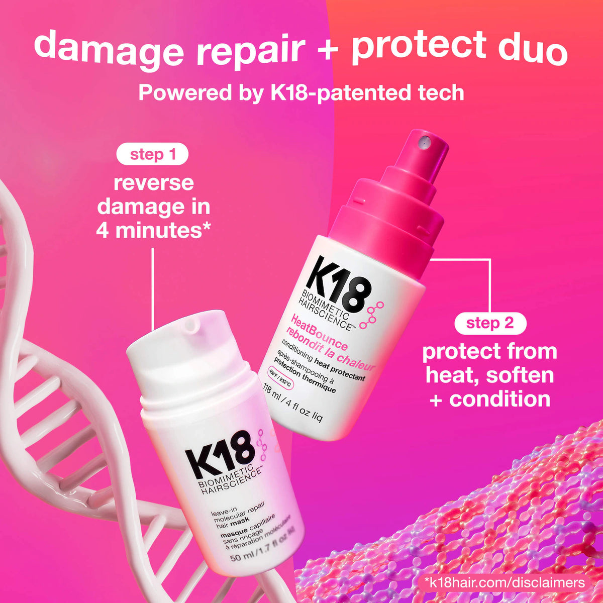 K18 HeatBounce Leave-In Conditioner Heat Protectant
