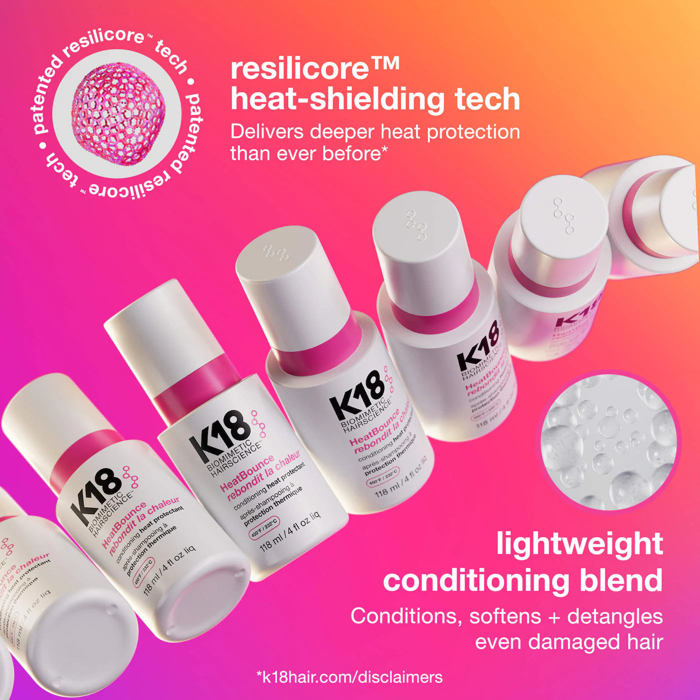 K18 HeatBounce Leave-In Conditioner Heat Protectant Jumbo