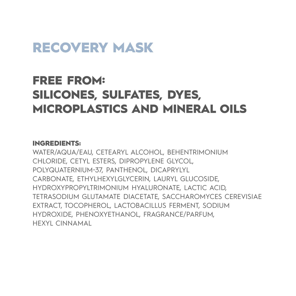 Kerasilk Recovery Mask