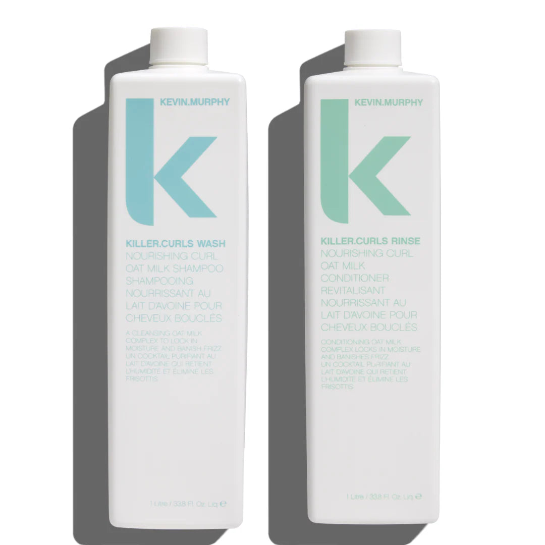 KEVIN.MURPHY Killer.Curls Wash & Rinse Litre Duo – Curl-Enhancing Shampoo & Conditioner