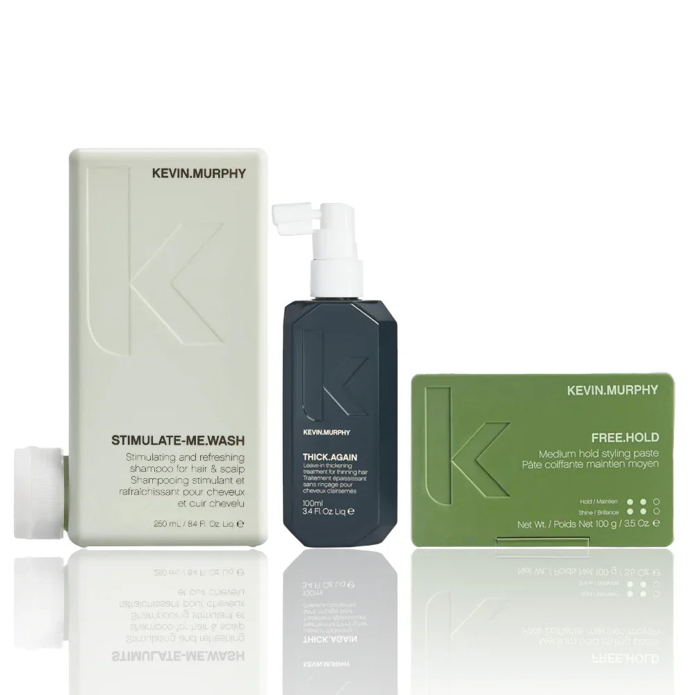 KEVIN.MURPHY Thick of It Kit – Stimulate-Me. Wash, Free.Hold & Thickening Spray