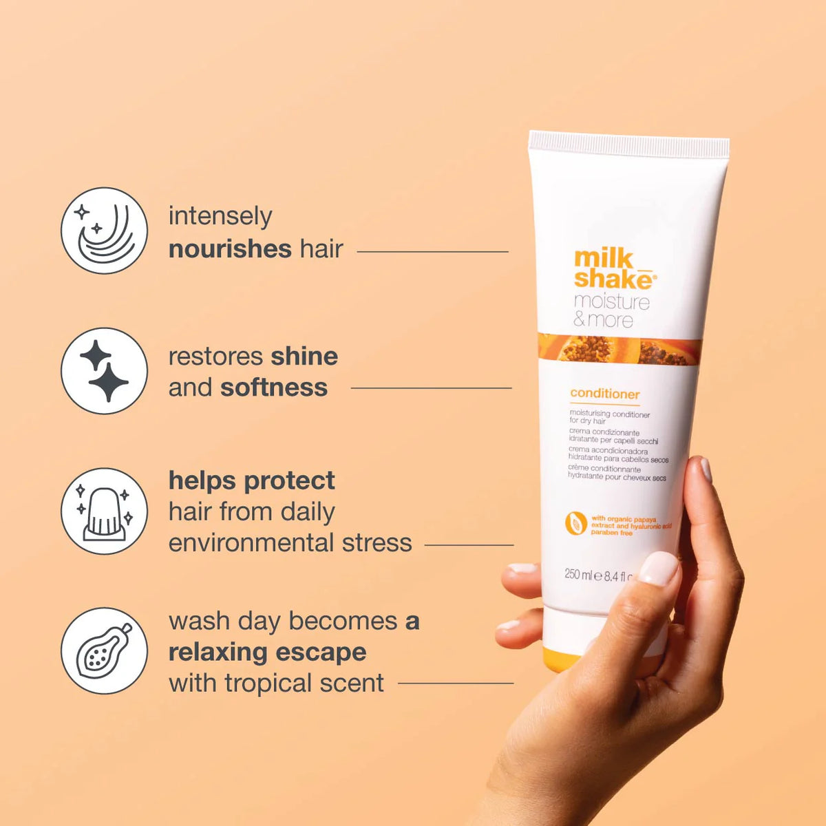 milk_shake Moisture & More Conditioner – Hydrating Conditioner for Dry Hair