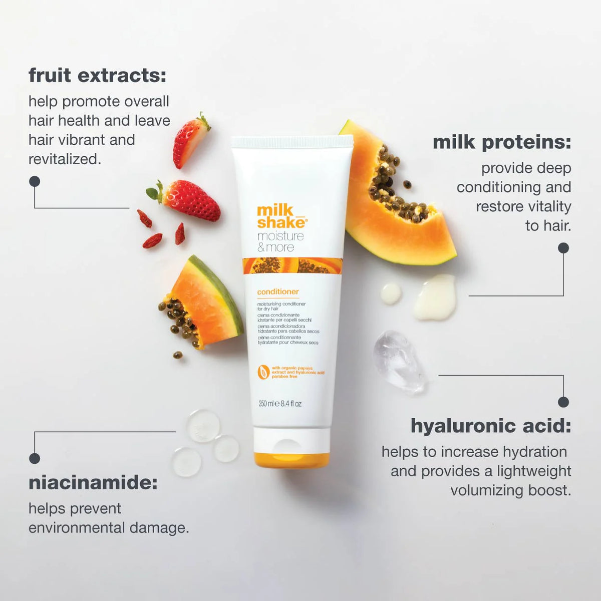 milk_shake Moisture & More Conditioner – Hydrating Conditioner for Dry Hair
