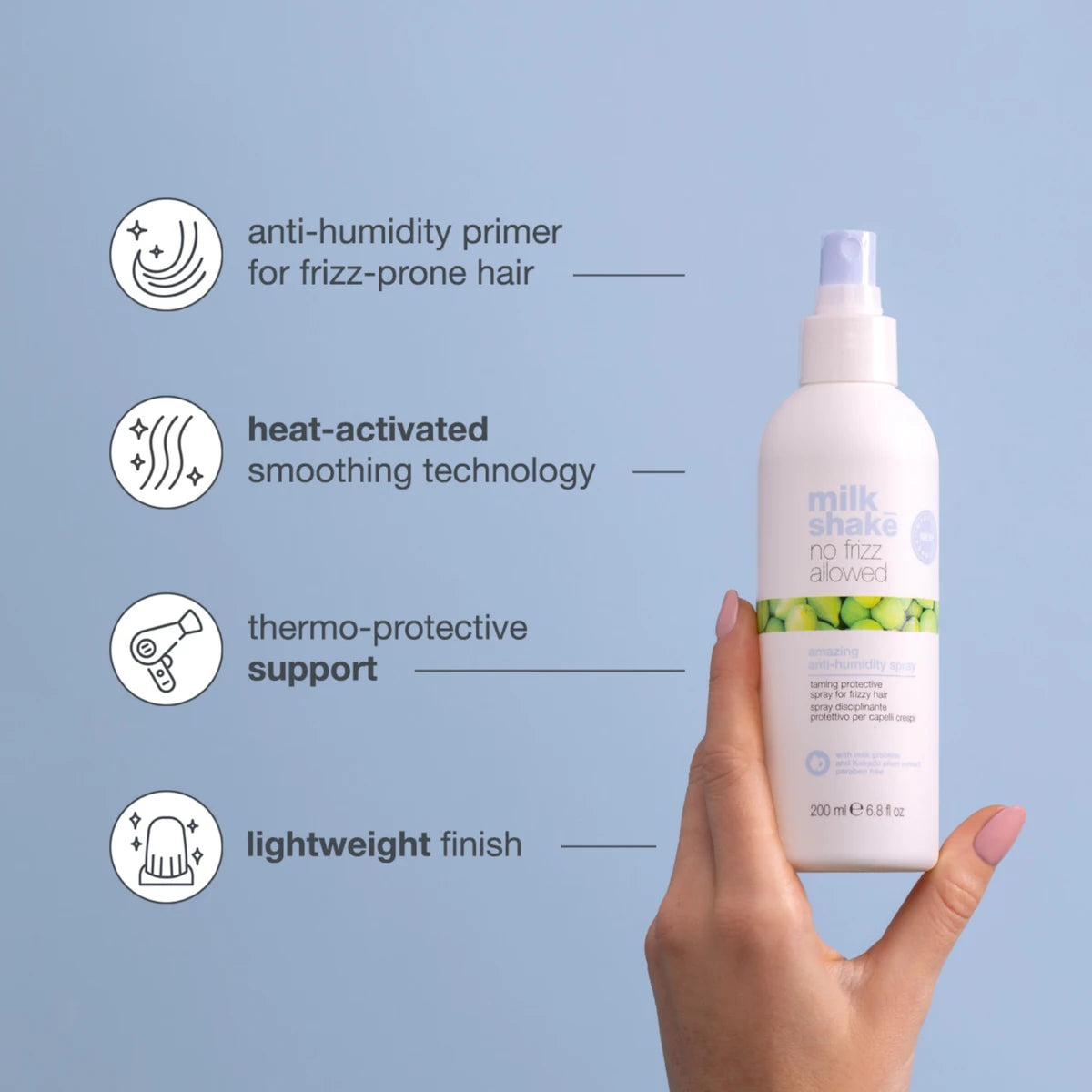 milk_shake No Frizz Allowed Amazing Anti-Humidity Spray for Frizzy Hair