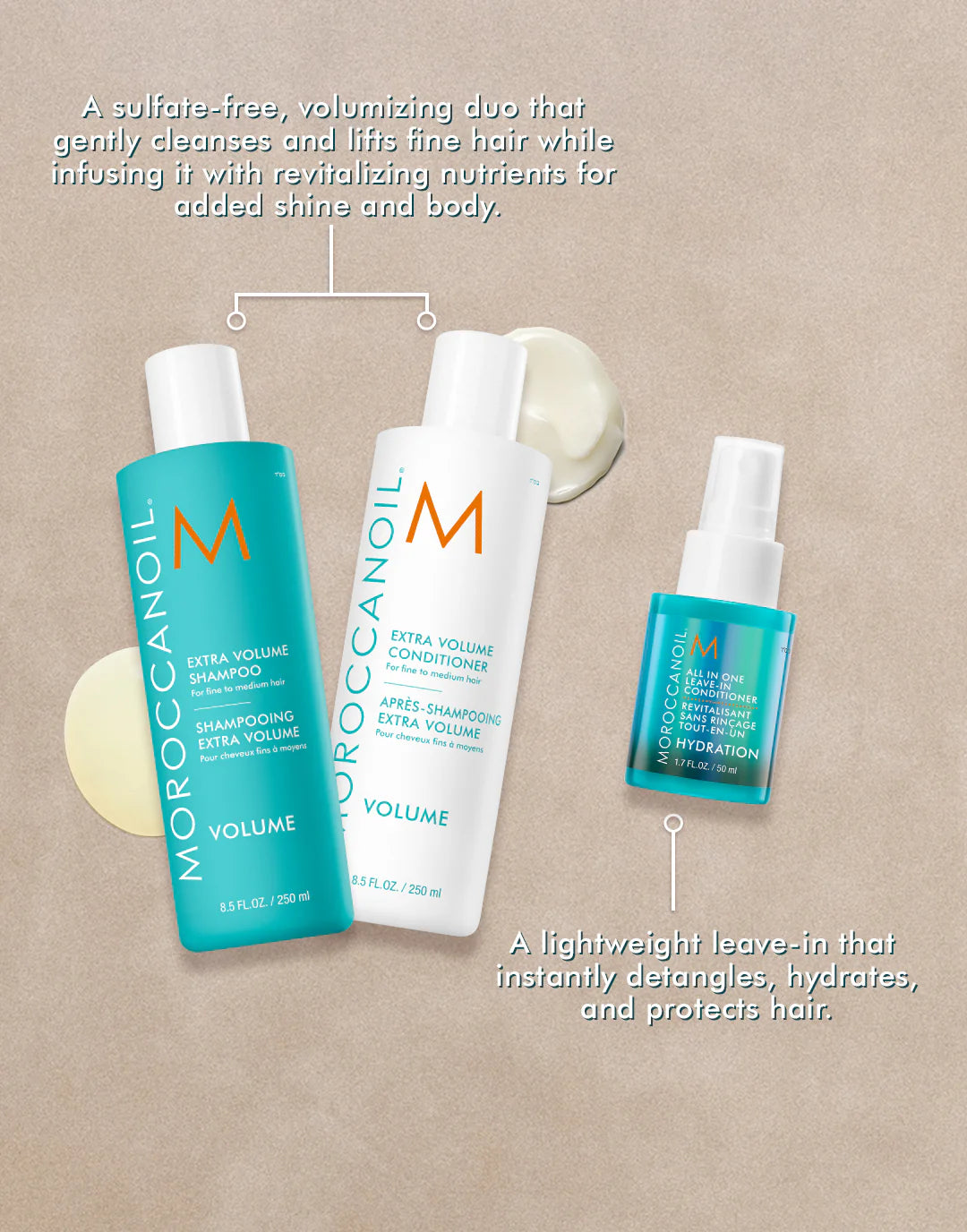 Moroccanoil Extra Volume Set – Full Size Shampoo, Conditioner & Free Gift