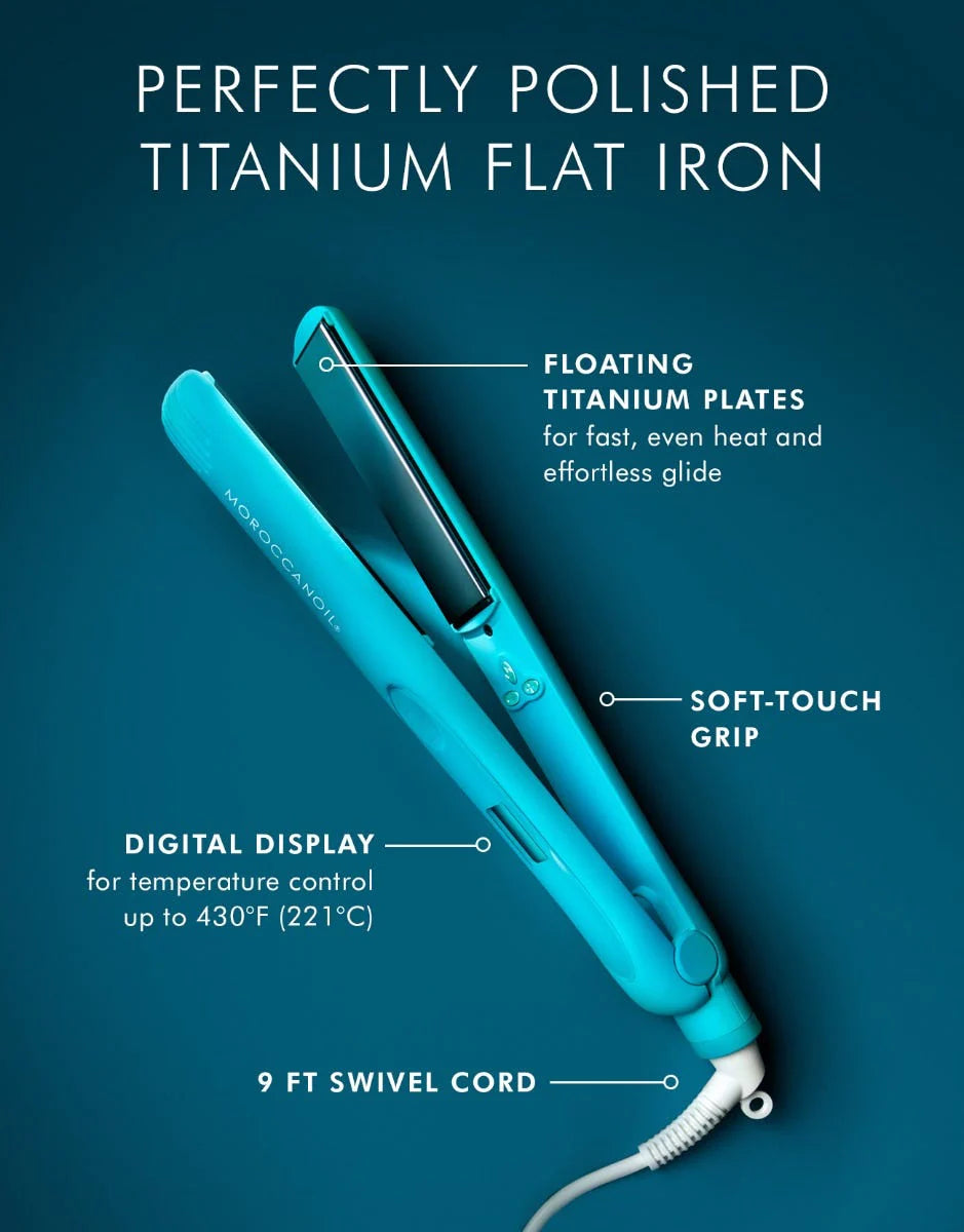 MOROCCANOIL® Perfectly Polished Titanium Flat Iron