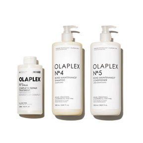 OLAPLEX Strengthen + Repair Value Set with Nº.3PLUS, Nº.4 Shampoo & Nº.5 Conditioner