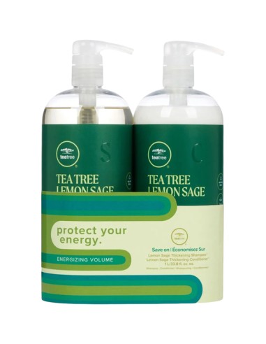 Tea Tree Lemon Sage Shampoo and Conditioner Litre Duo