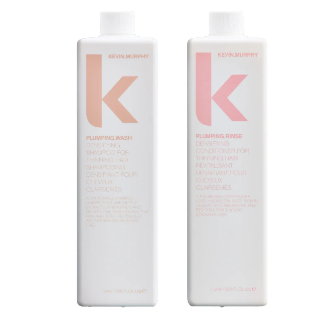 KEVIN.MURPHY Plumping.Wash & Plumping.Rinse Litre Duo – Thickening Shampoo & Conditioner