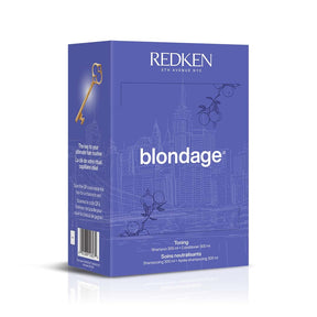 Redken Blondage hair care product packaging on a white background