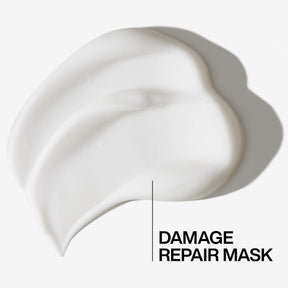 White repair mask texture with 'MASQUE RéPèRATEUR' text on a white background