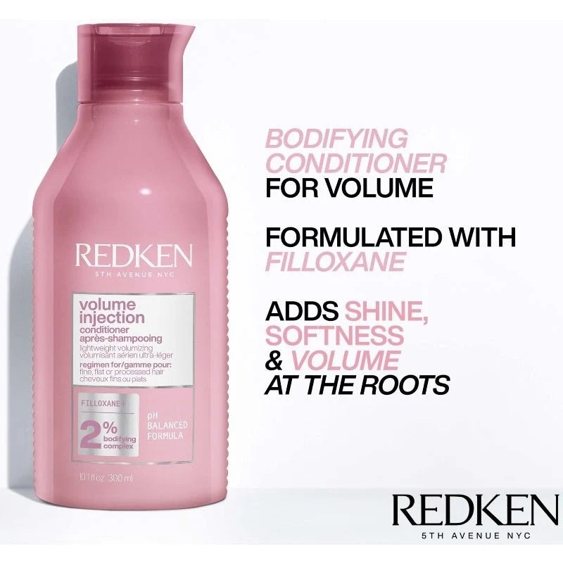 Redken Volume Injection Volumizing Shampoo & Conditioner Set 300ml ea.