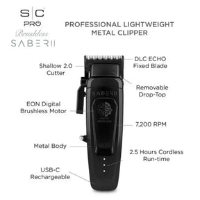 Stylecraft Saber 2.0 Professional Cordless Hair Clipper – High-Torque