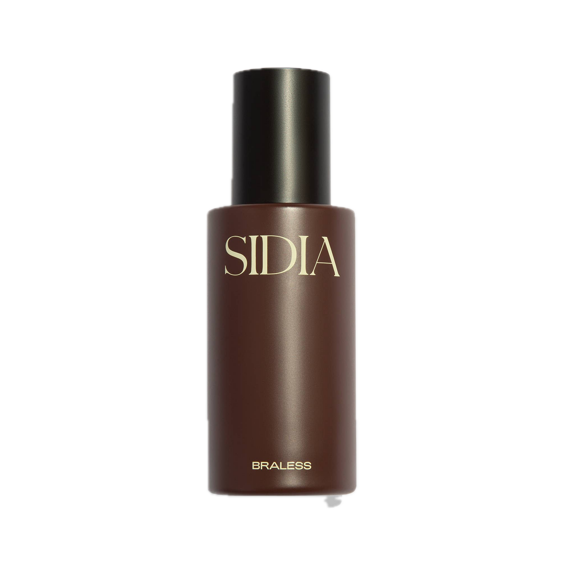 Brown bottle with black cap labeled 'SIDIA' on a white background