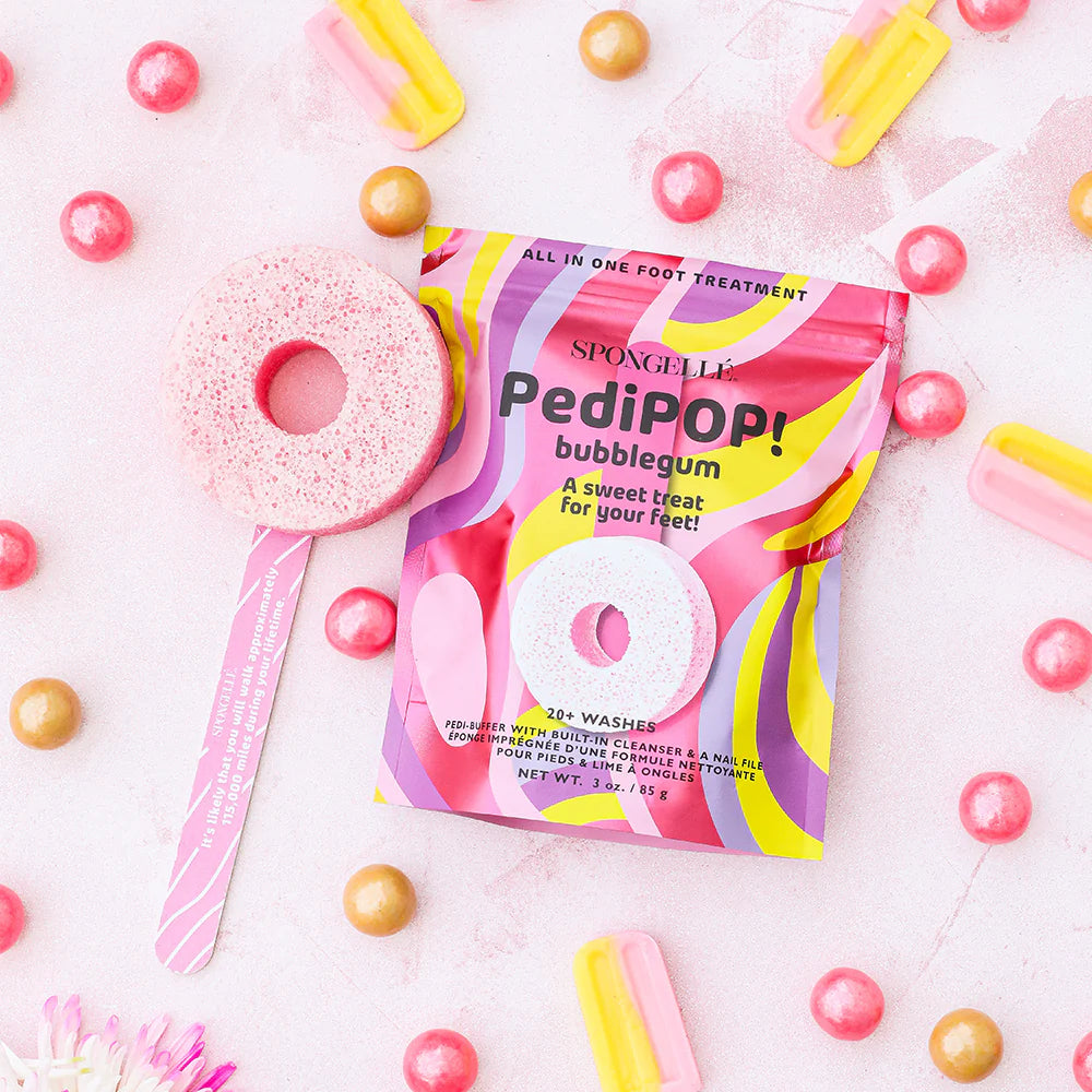 Spongellé Bubblegum - PediPOP! Pedi Buffer & Nail File