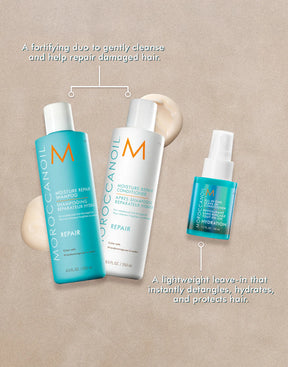 Moroccanoil Damage Repair Set – Full Size Shampoo, Conditioner & Free Gift