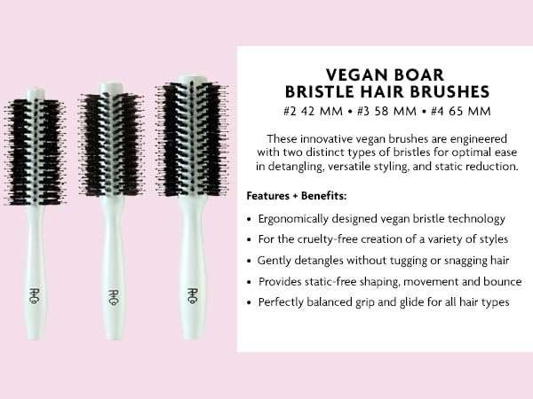 R+CO Vegan Boar Bristle Brush #2