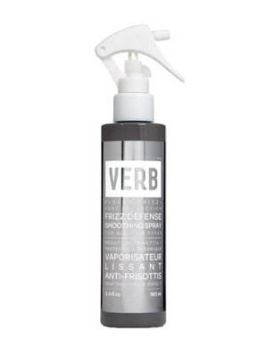 Verb Frizz Defense Smoothing Spray bottle on a white background