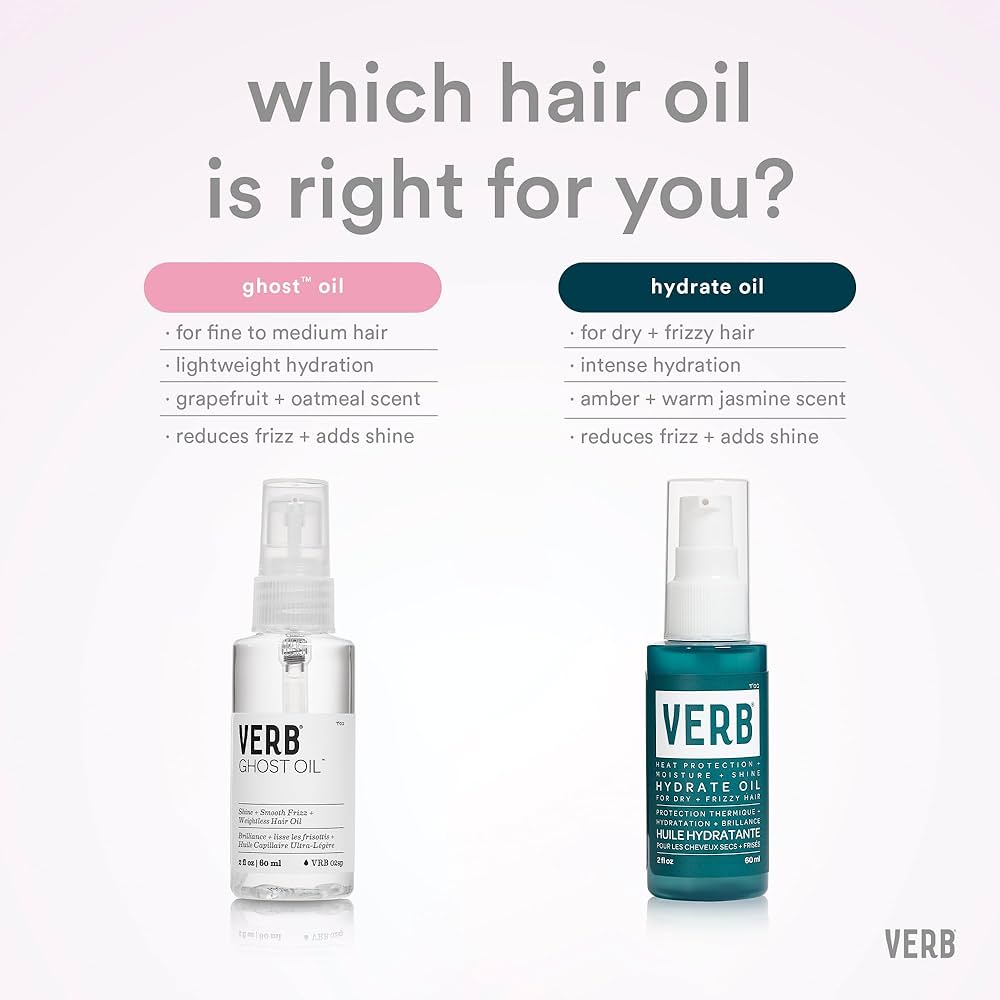 VERB Hydrate Heat Protectant Oil for Dry, Frizzy Hair