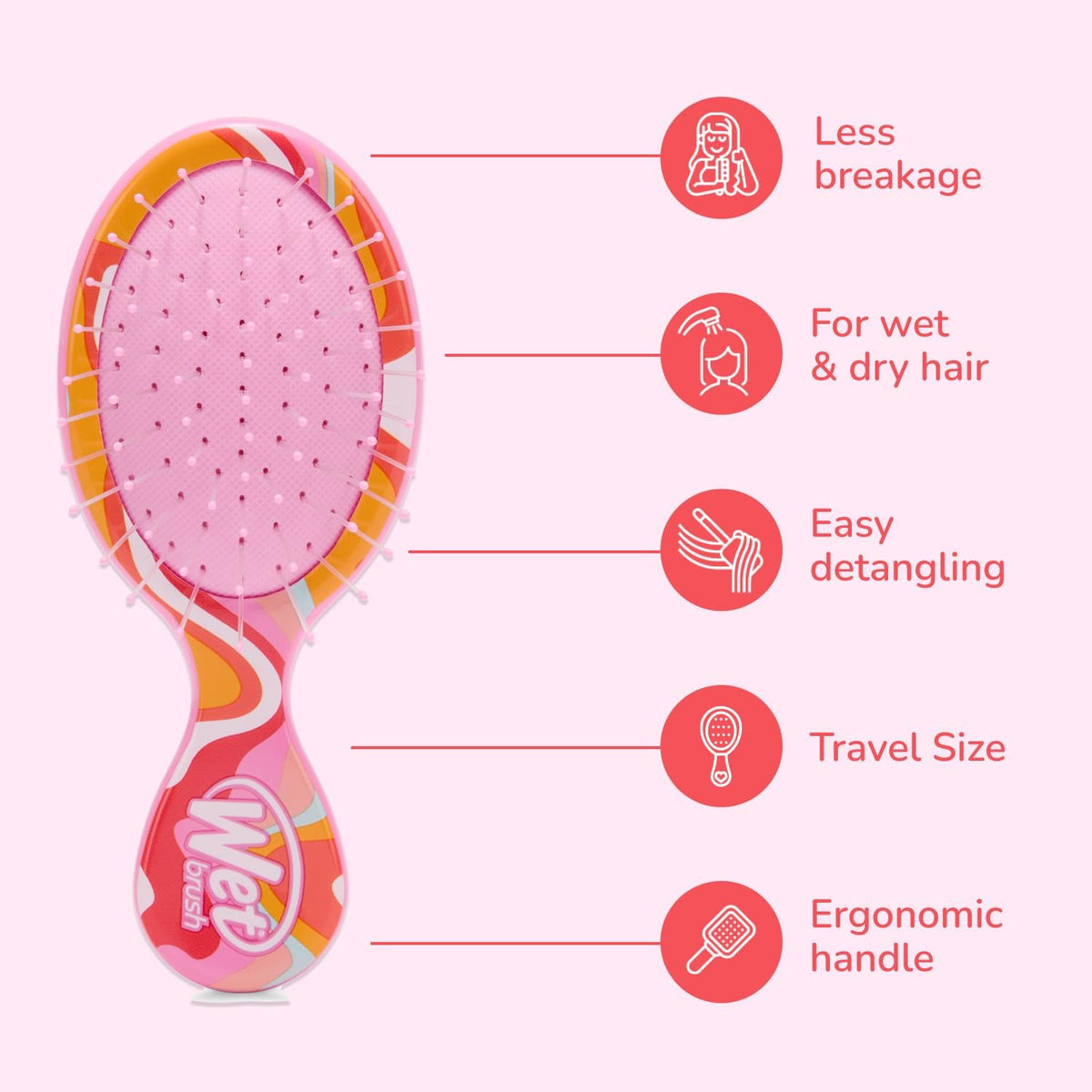 Wetbrush Detangling Brush Mini - Sunny Days