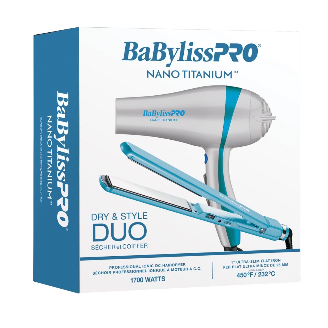 BabylissPRO Nano Titanium Dry & Style Duo - Blend Box