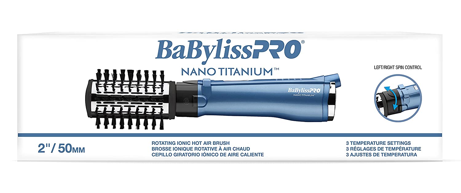 BabylissPRO Titanium Ionic Rotating Hot Air Styler - Blend Box