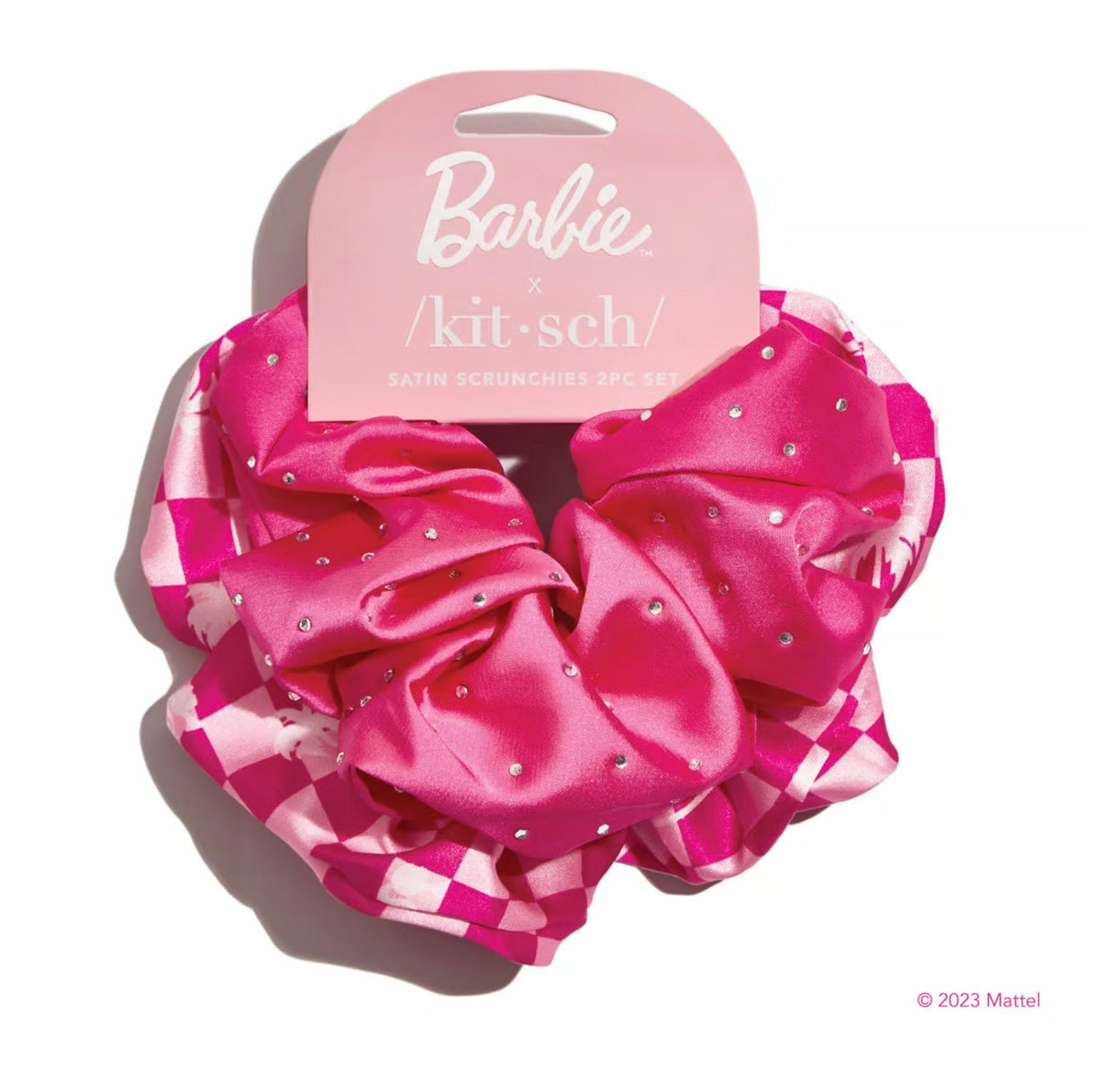 Barbie x Kitsch Satin Scrunchies