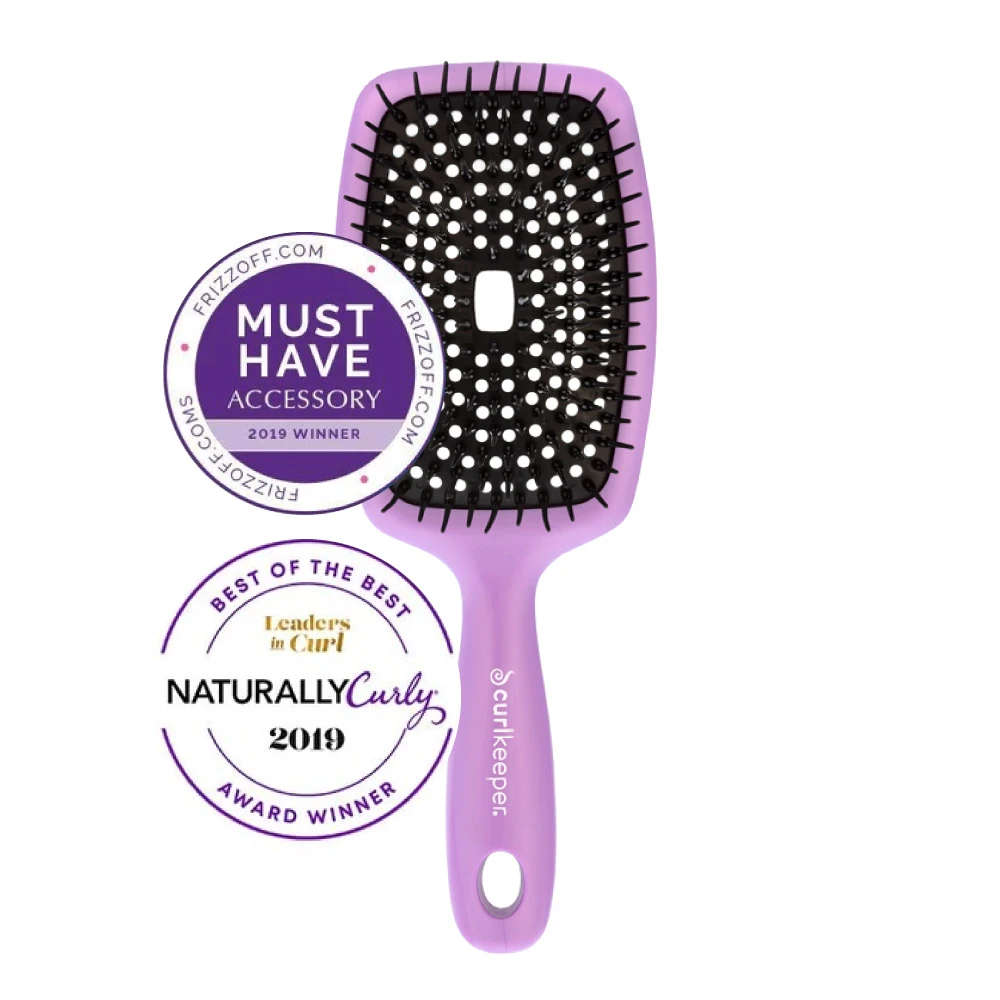 Curl Keeper® Flexy Brush - For Detangling and "Curl Clumping" - Blend Box