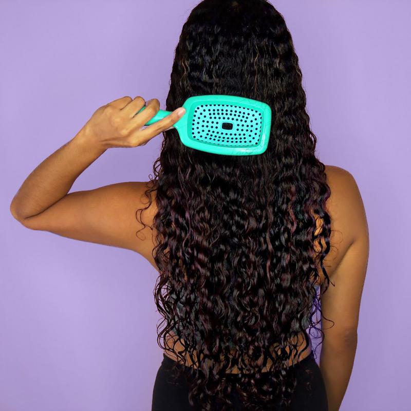 Curl Keeper® Flexy Brush - For Detangling and "Curl Clumping" - Blend Box