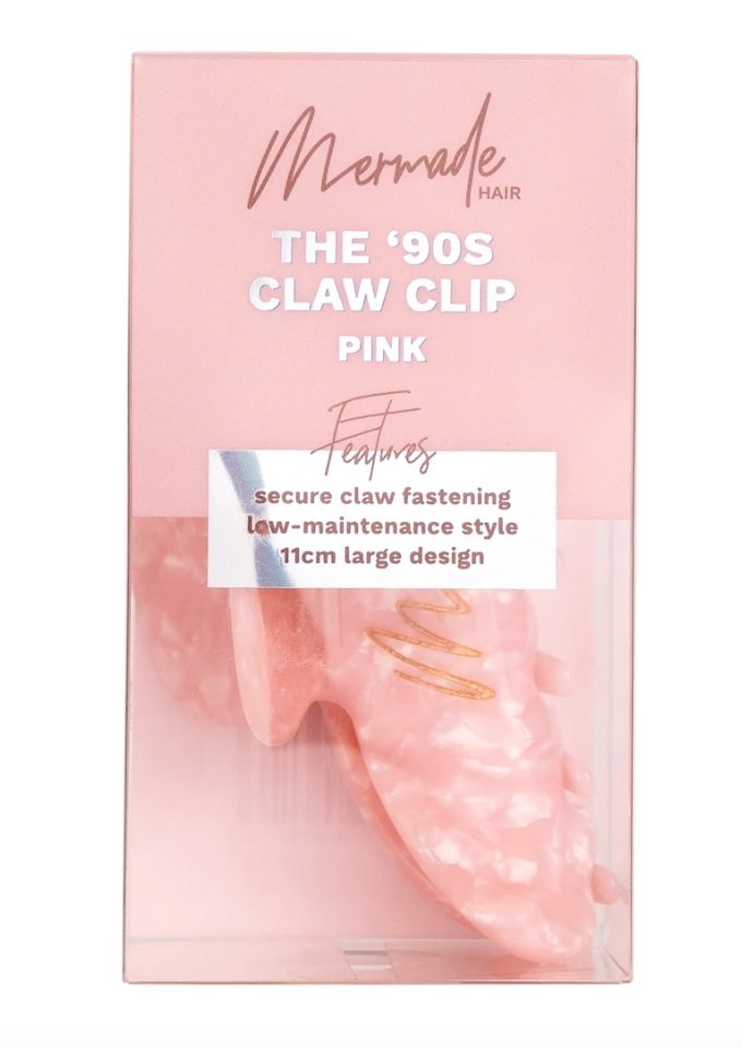 Mermade Hair Claw Clip Pink - Blend Box
