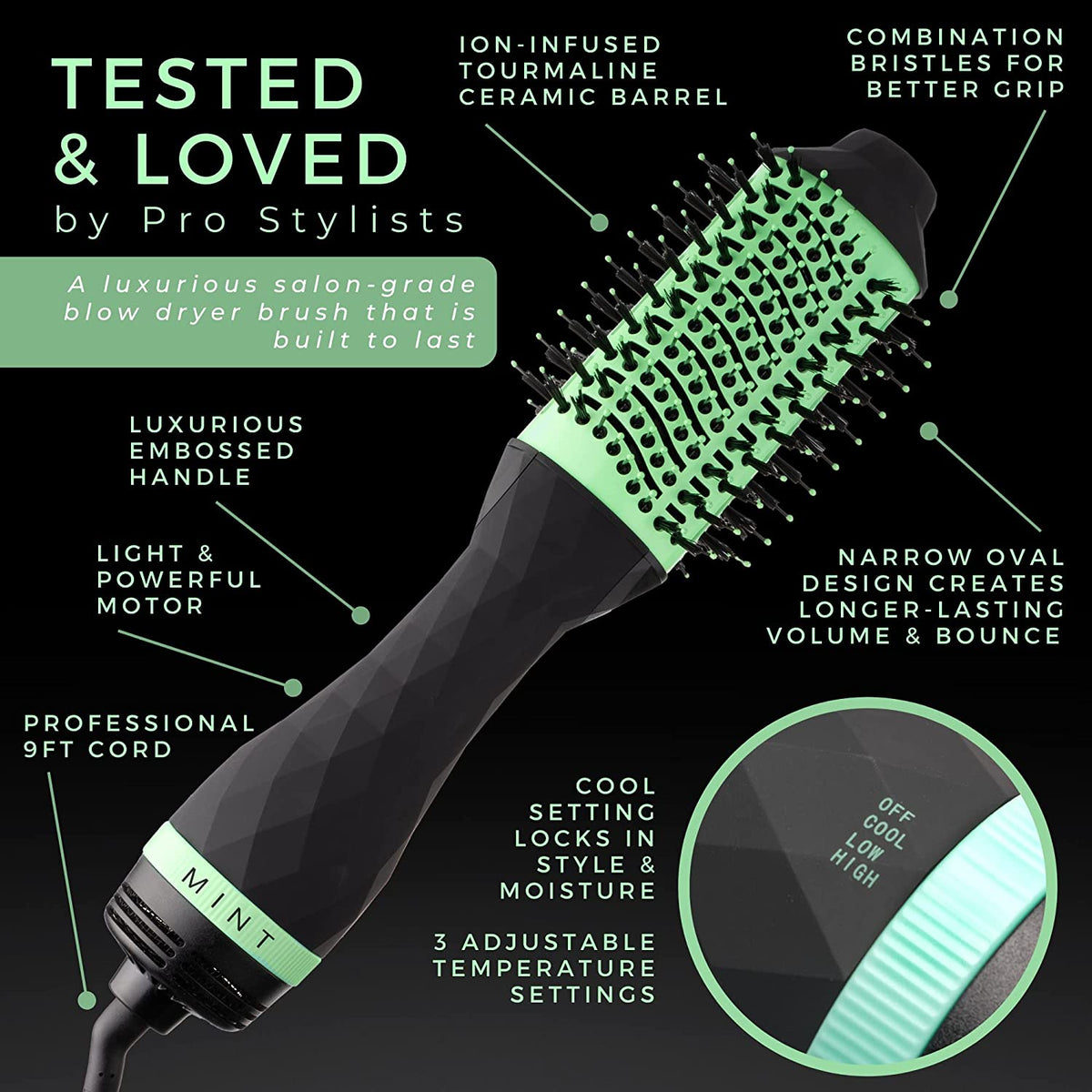 Mint BlowDryer Brush - Blend Box