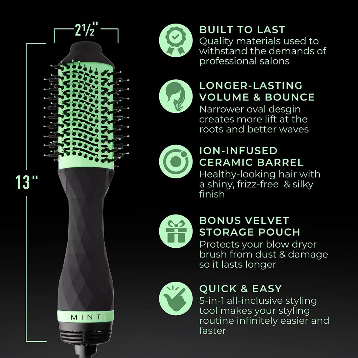 Mint BlowDryer Brush - Blend Box
