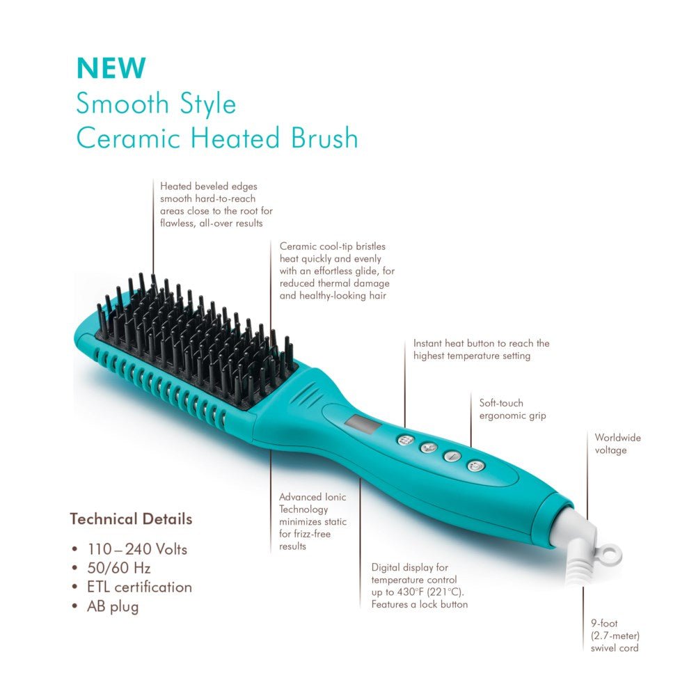 Moroccanoil Smooth Style Ceramic Heated Brush - Blend Box
