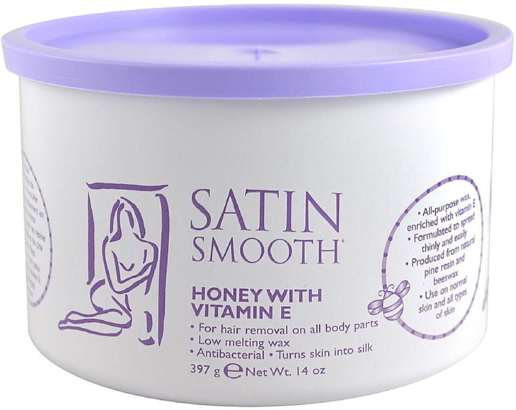 Satin Smooth Deluxe Cream Wax, 14 oz (Pack of 6) 