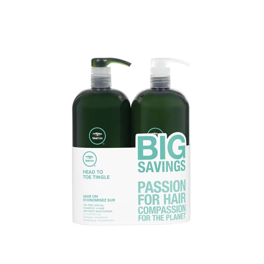 Tea Tree Hair and Body Moisturizer Litre Duo - Blend Box
