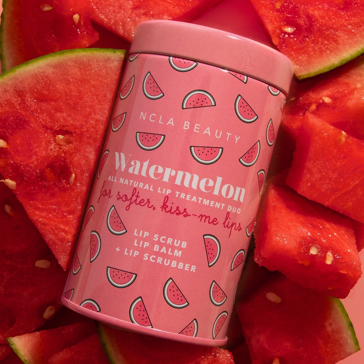 Watermelon Lip Care Duo + Lip Scrubber - Blend Box